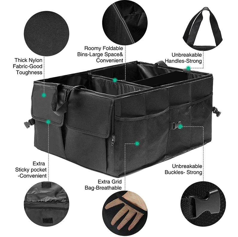 SUV & Car Trunk Folding Organizer 40L